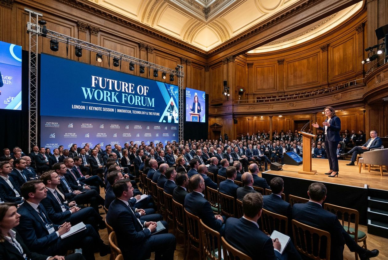Future of Work Forum keynote stage
